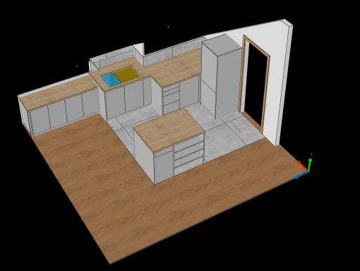 Planung einer Küche in CAD